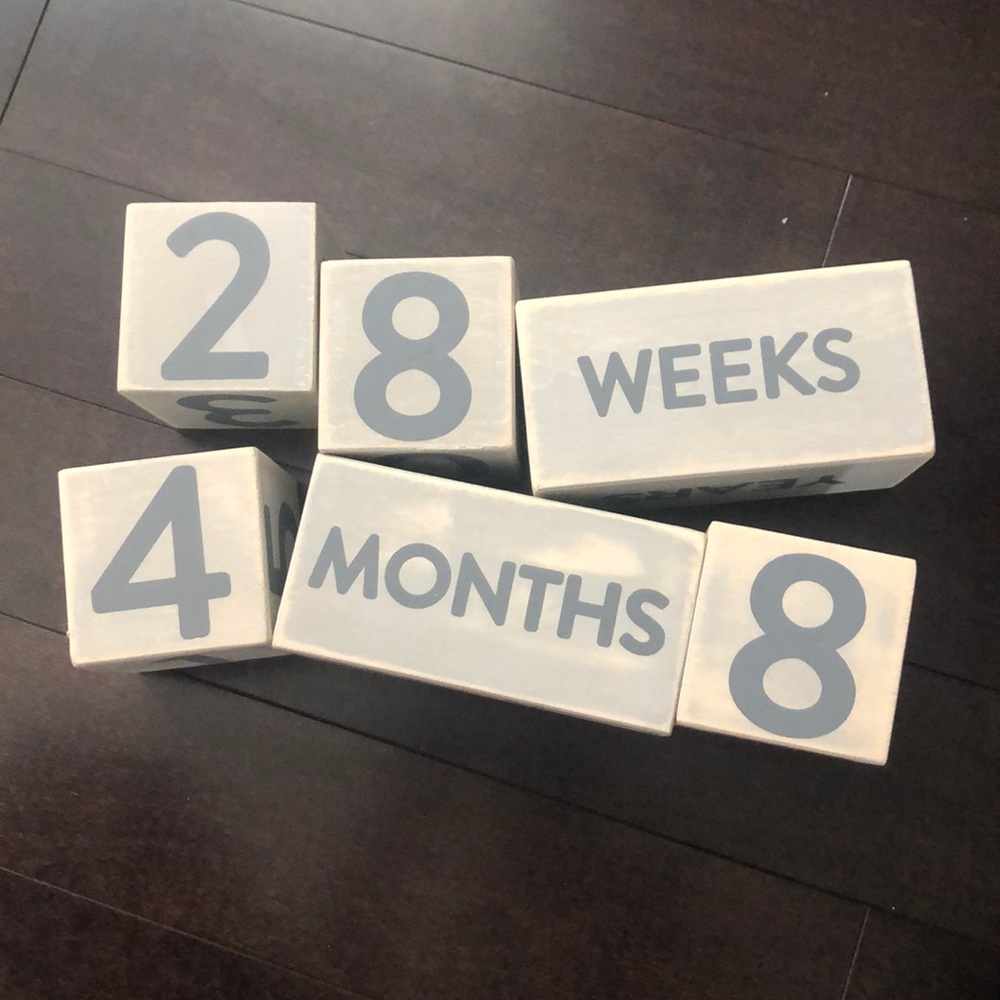 Blocks! Numbers, weeks, months, years, grade - only one set left